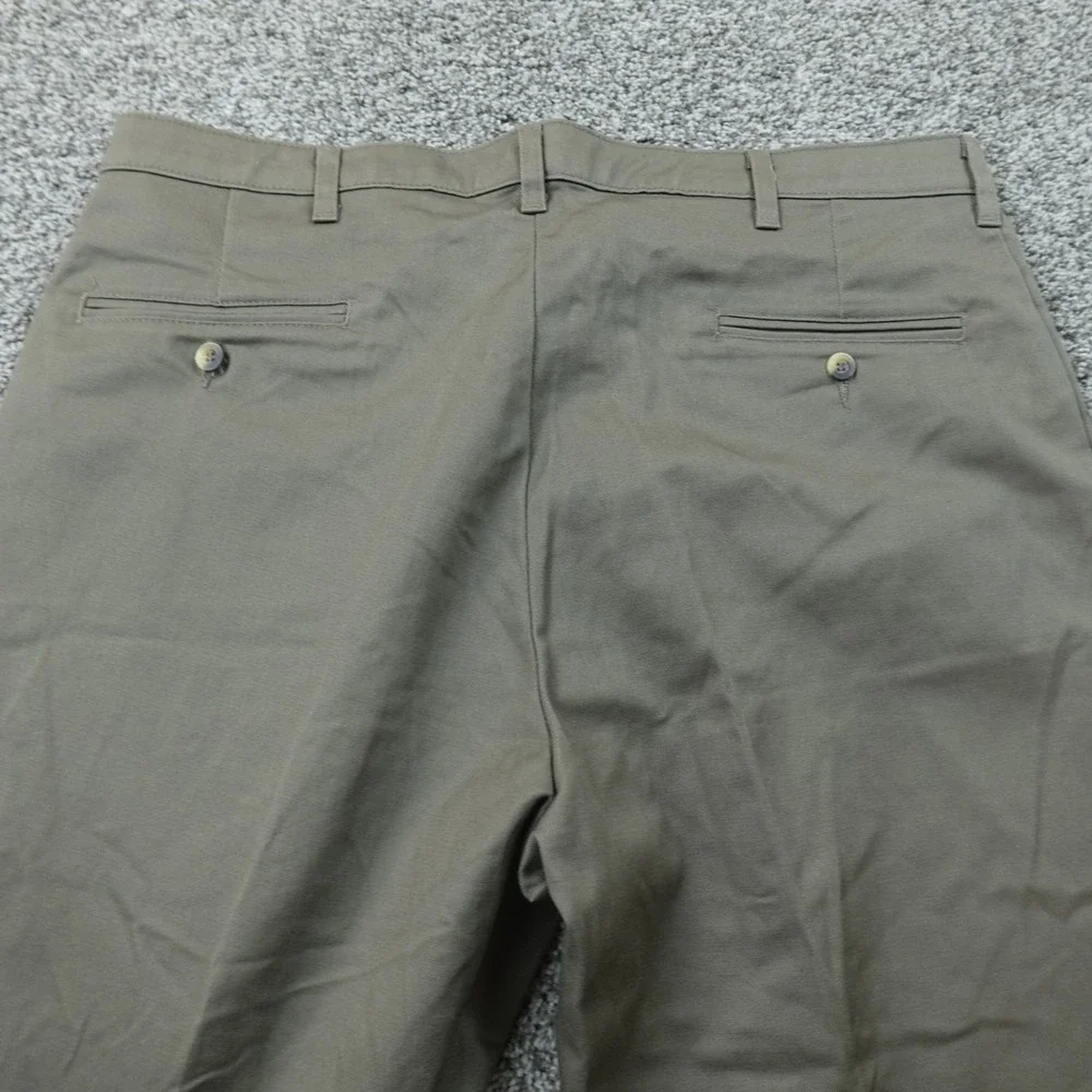 NEW Wrangler Pants Mens 38X32 Brown Comfort Flex Waistband Chino Trouser Stretch